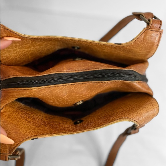 Anuschka Hand Pained Floral Shoulder Bag - Picture 5 of 7